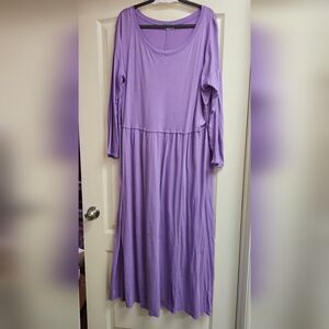 Free People long purple dress size L
